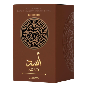 Perfume árabe Lattafa Asad Bourbon 100ml aroma intenso sofisticado elegante longa duração